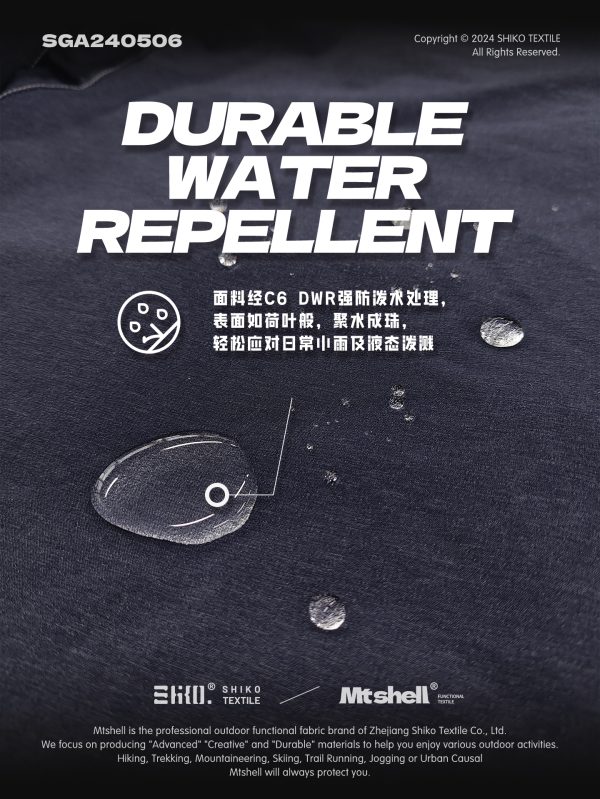 Mtshell®Flux™ 仿牛仔轻量登山布 - SGA240506